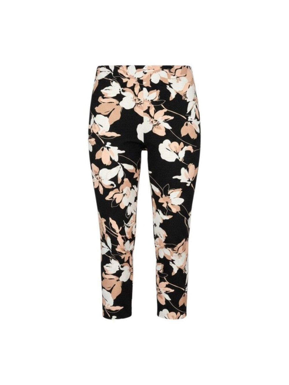 Floral Print Black Capri Pants Liz Claiborne Womens Emma Small